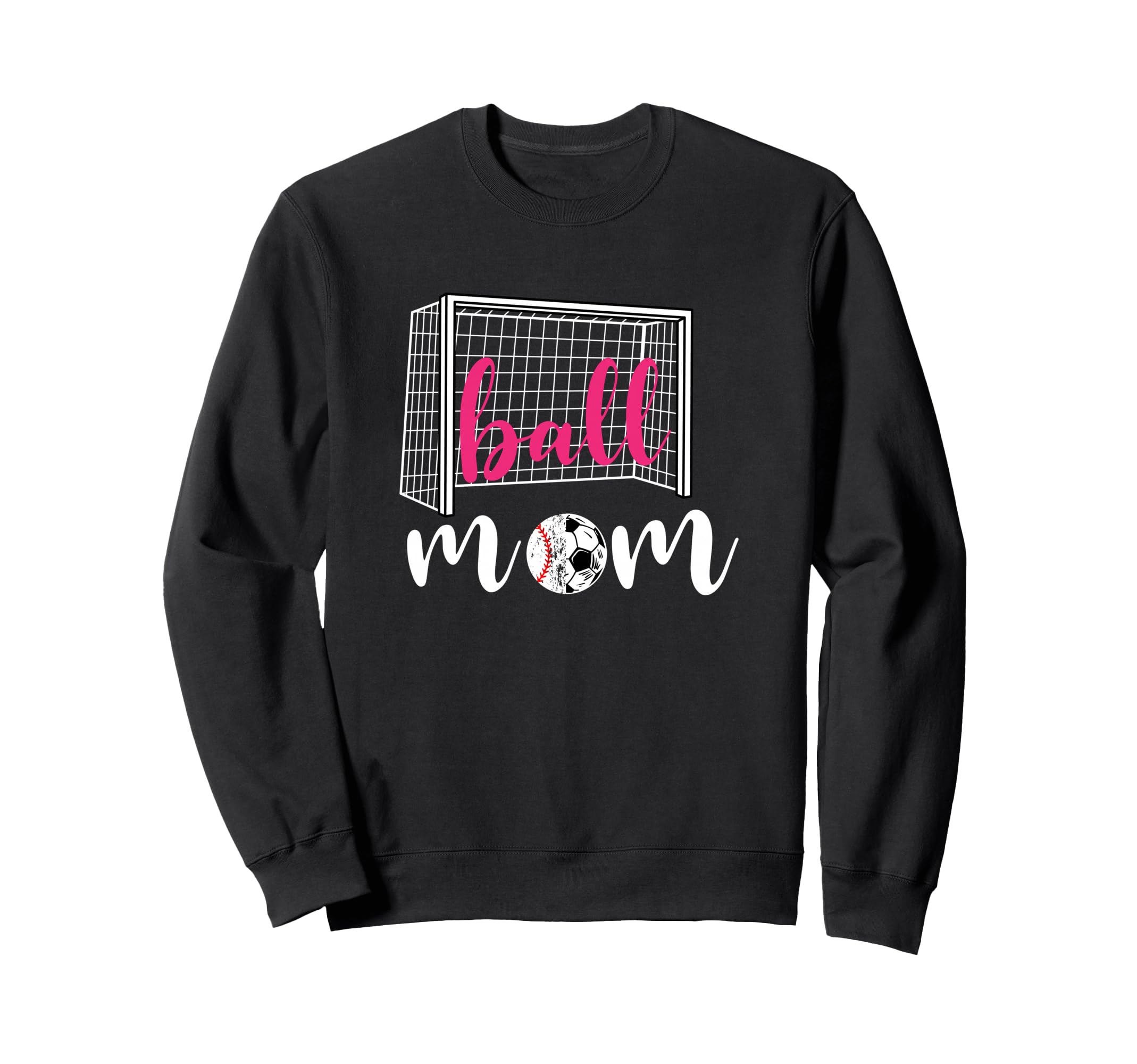 Soccer Mom Ball Football Game Day Funny Sweatshirt - Graphic Print Unisex