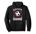 Soccer Grammie Heart Grammie Soccer Hoodie - Fun Novelty Design Men Women