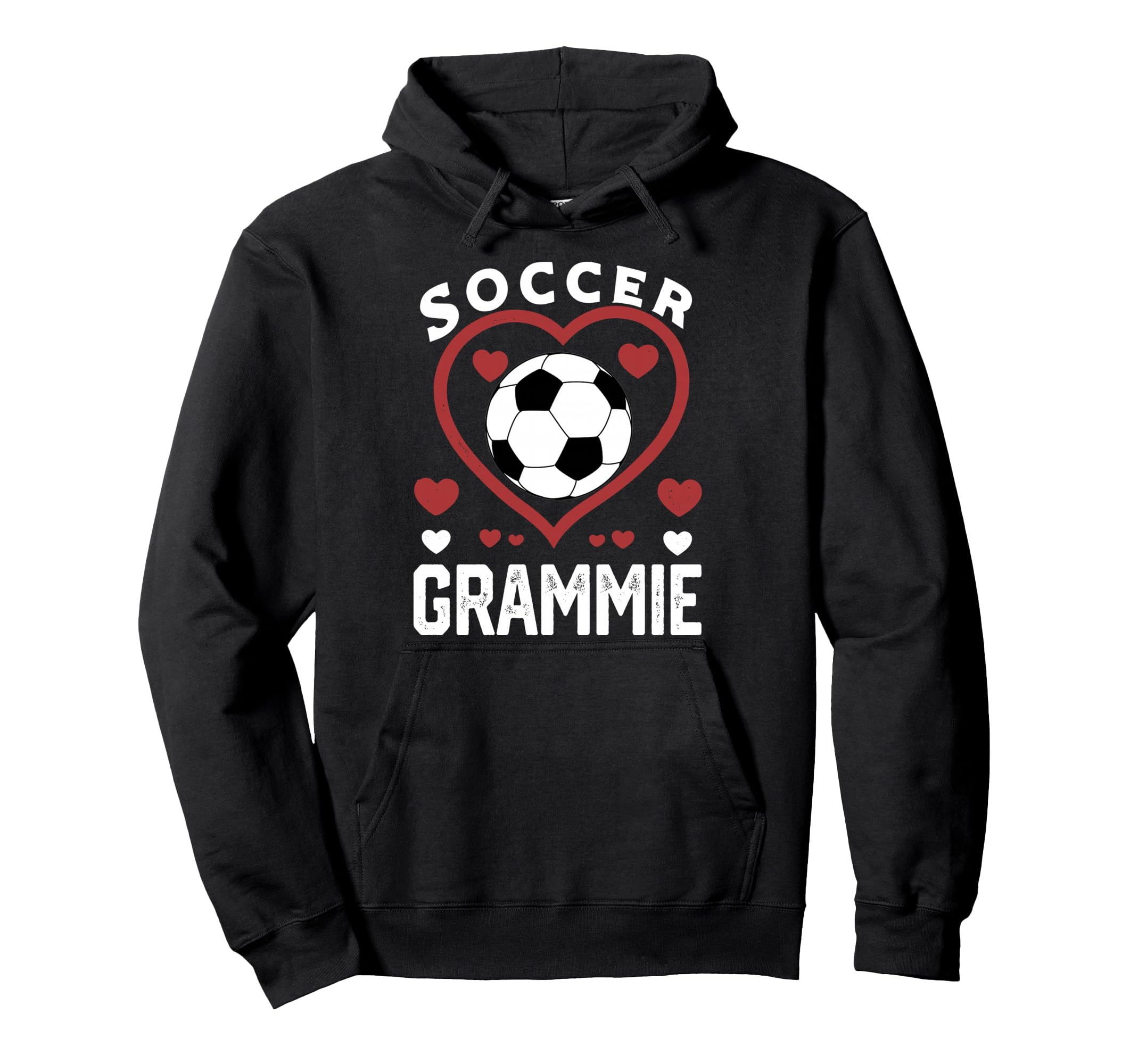 Soccer Grammie Heart Grammie Soccer Hoodie - Fun Novelty Design Men Women