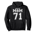 Number 71 Custom Proud Soccer Hoodie - Fun Novelty Design for Adults