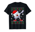 Funny Santa Soccer Dabbing Ugly T-Shirt - Fun Novelty Design for Adults