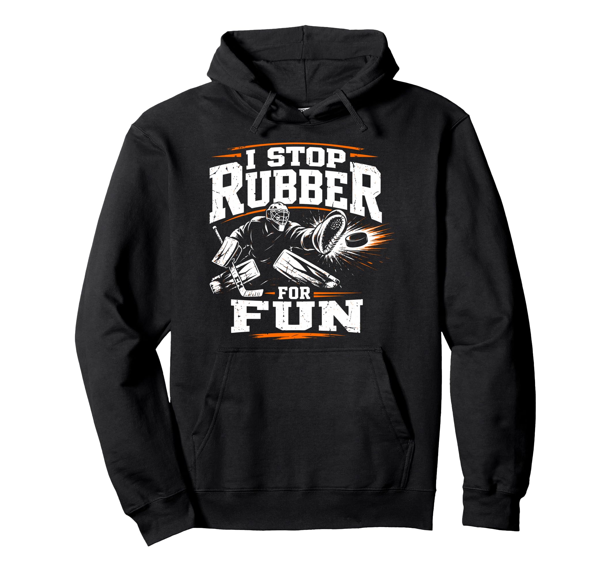Ice Hockey Goalkeeper Fun Goalie Hoodie - Novelty Apparel Men Women