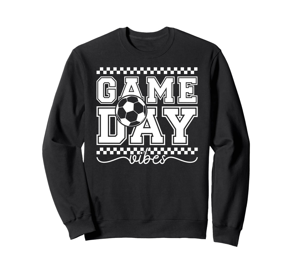 Game Day Vibes Soccer Game Day Sweatshirt - Aesthetic Graphic for Adults