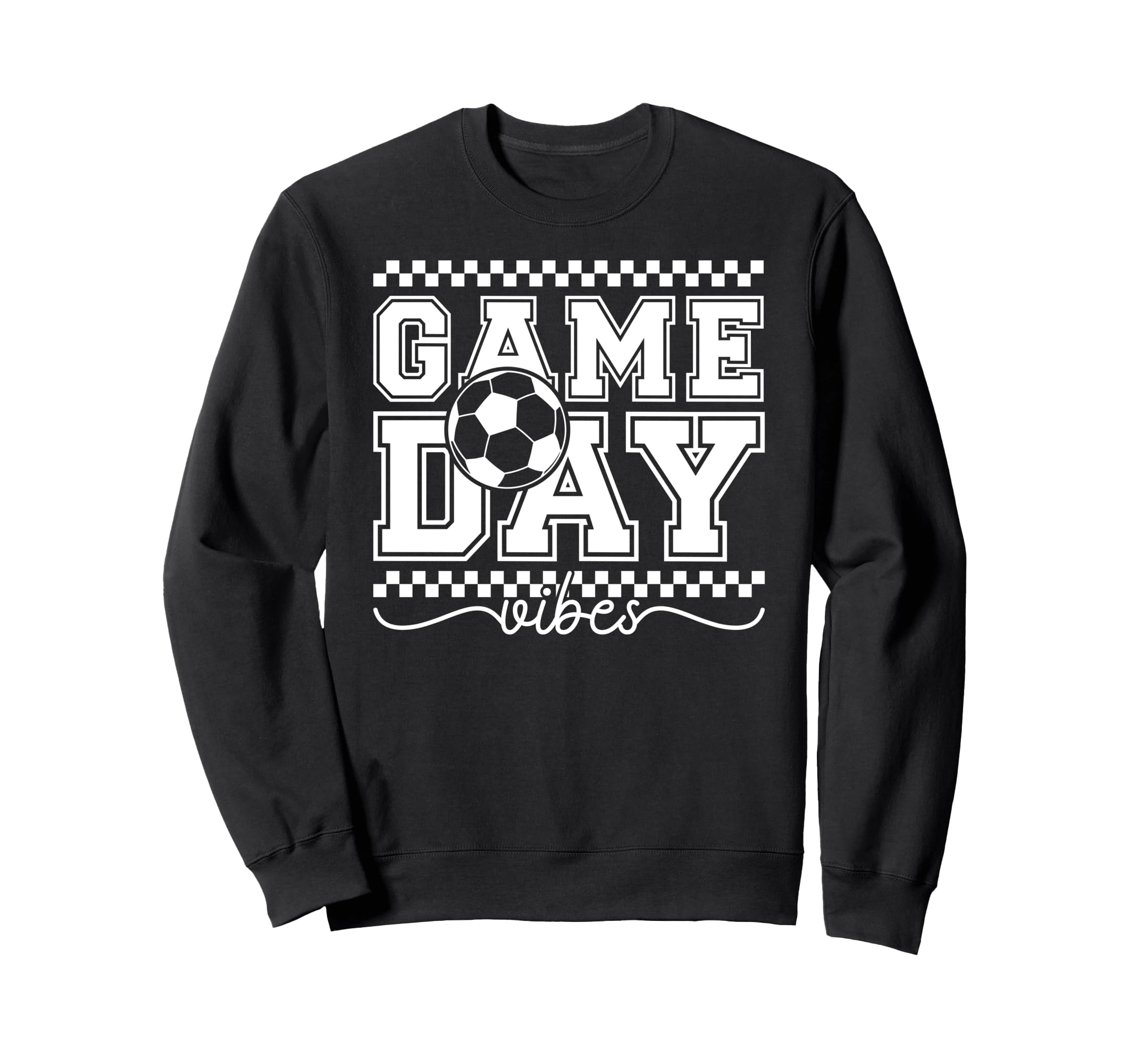 Game Day Vibes Soccer Game Day Sweatshirt - Aesthetic Graphic for Adults