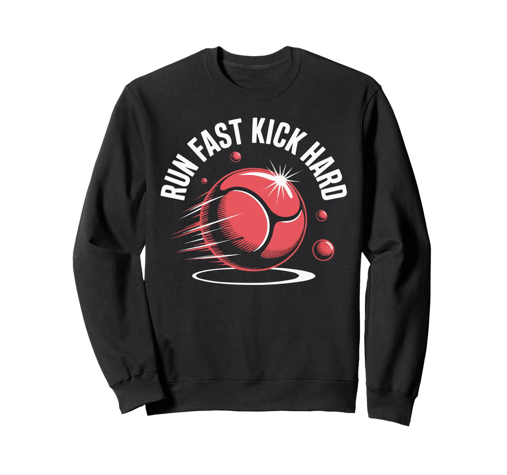 Love Kickball Player Soccer Sweatshirt - Minimalist Print for Adults