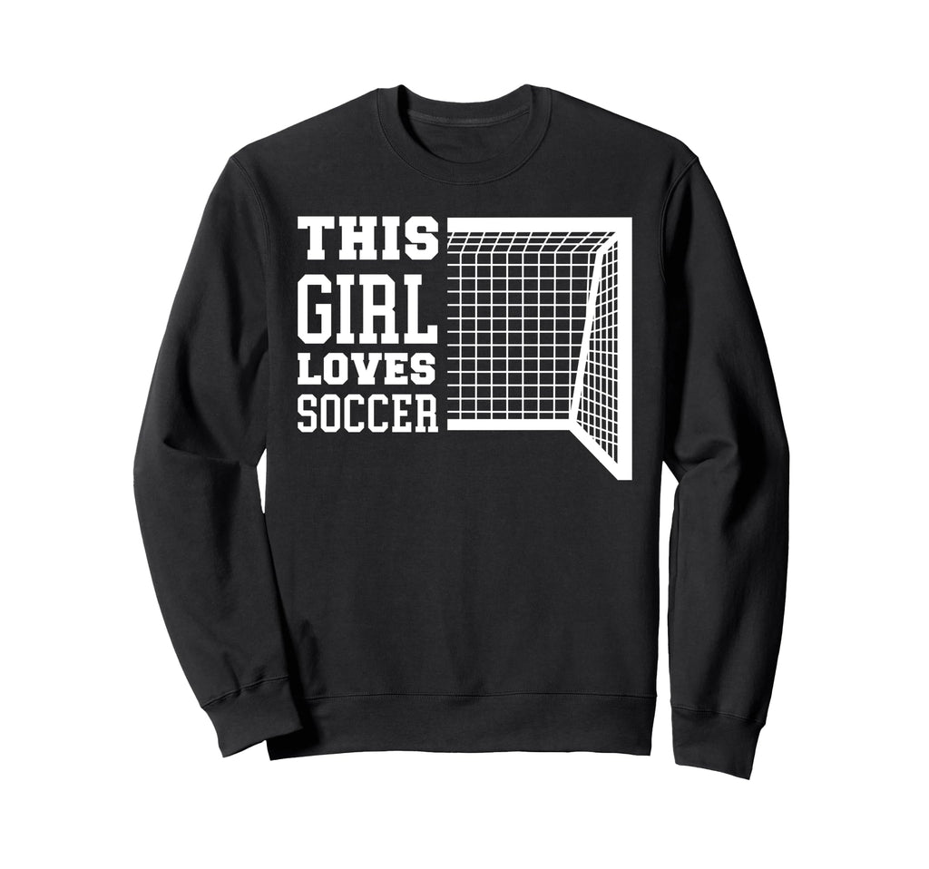 Funny Sport Loves Soccer Sweatshirt - Trendy Graphic Unisex