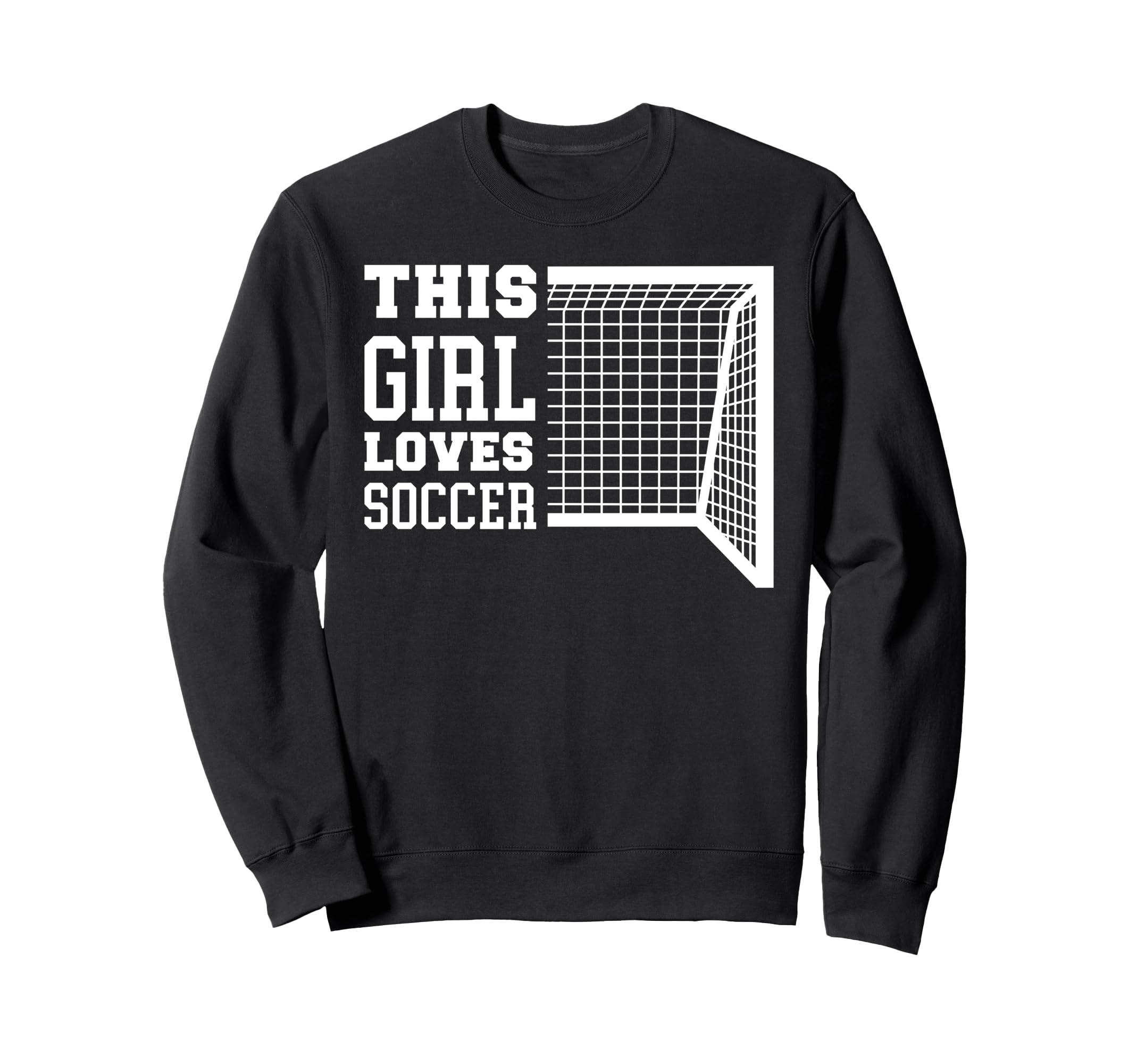 Funny Sport Loves Soccer Sweatshirt - Trendy Graphic Unisex