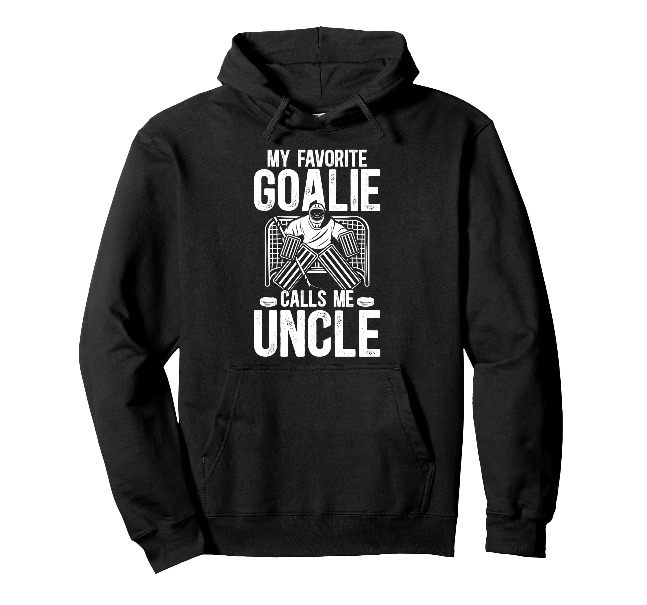 Proud Ice Hockey Goalie Uncle Hockey Hoodie - Aesthetic Graphic Men Women