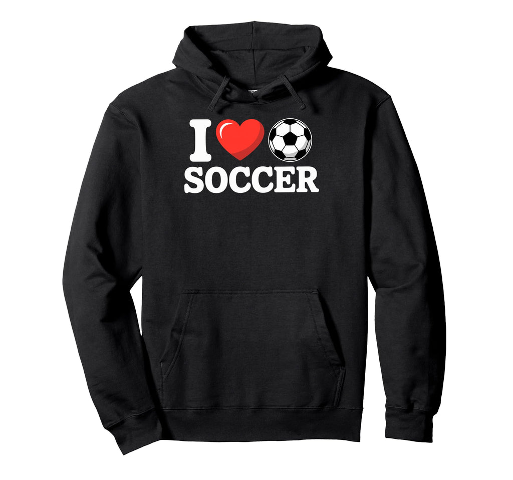 I Love Soccer Goalie Player Fan Game Day Hoodie - Graphic Print Men Women
