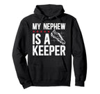 My Nephew Is Soccer Keeper Uncle Hoodie - Custom Art Print for Adults
