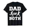 Dad Both Funny Soccer Baseball Dad T-Shirt - Casual Everyday Wear Unisex
