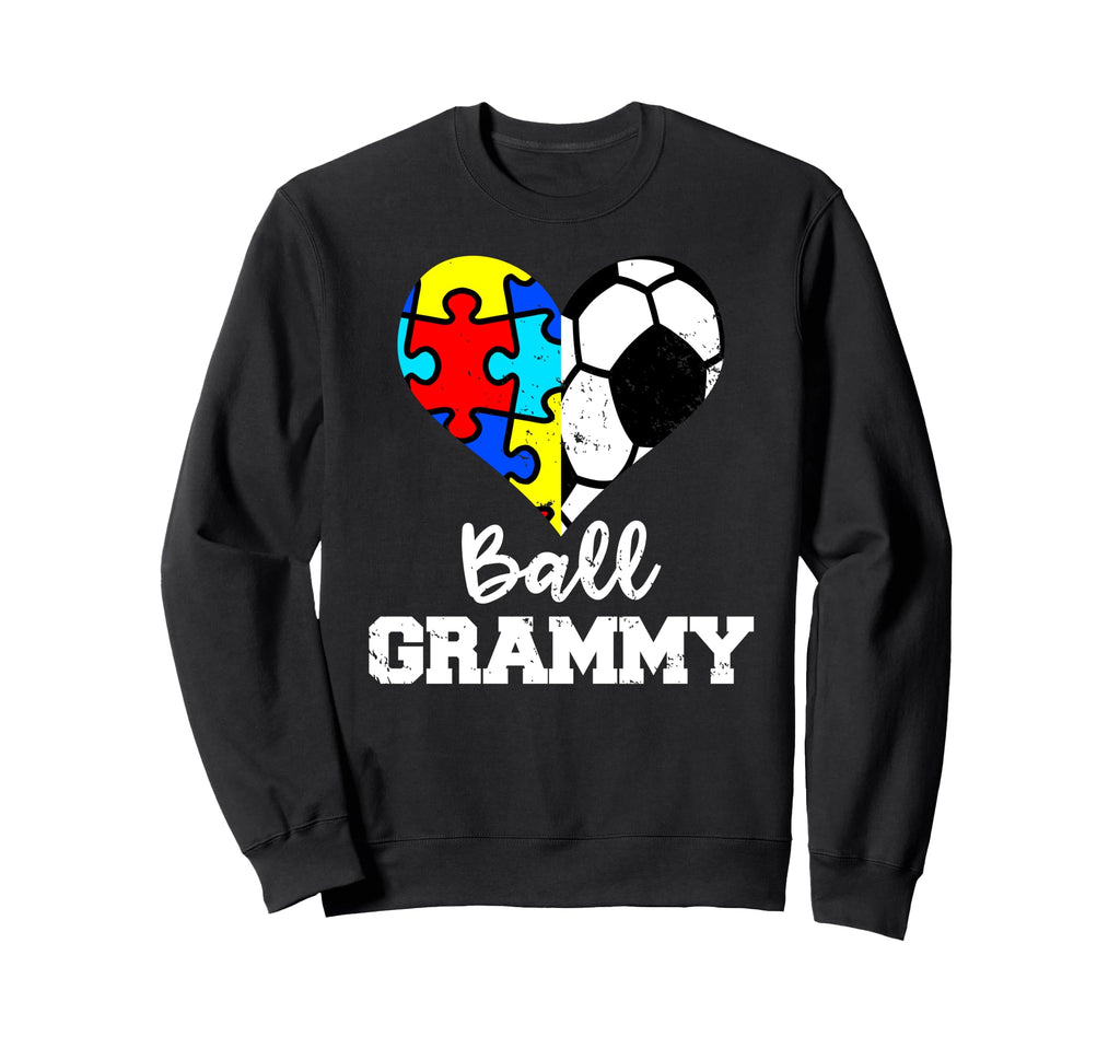 Autism Soccer Grammy Funny Autism Sweatshirt - Fun Novelty Design Unisex