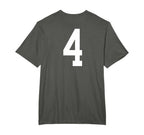 Number 4 Back Soccer Training T-Shirt - Fun Novelty Design for Adults