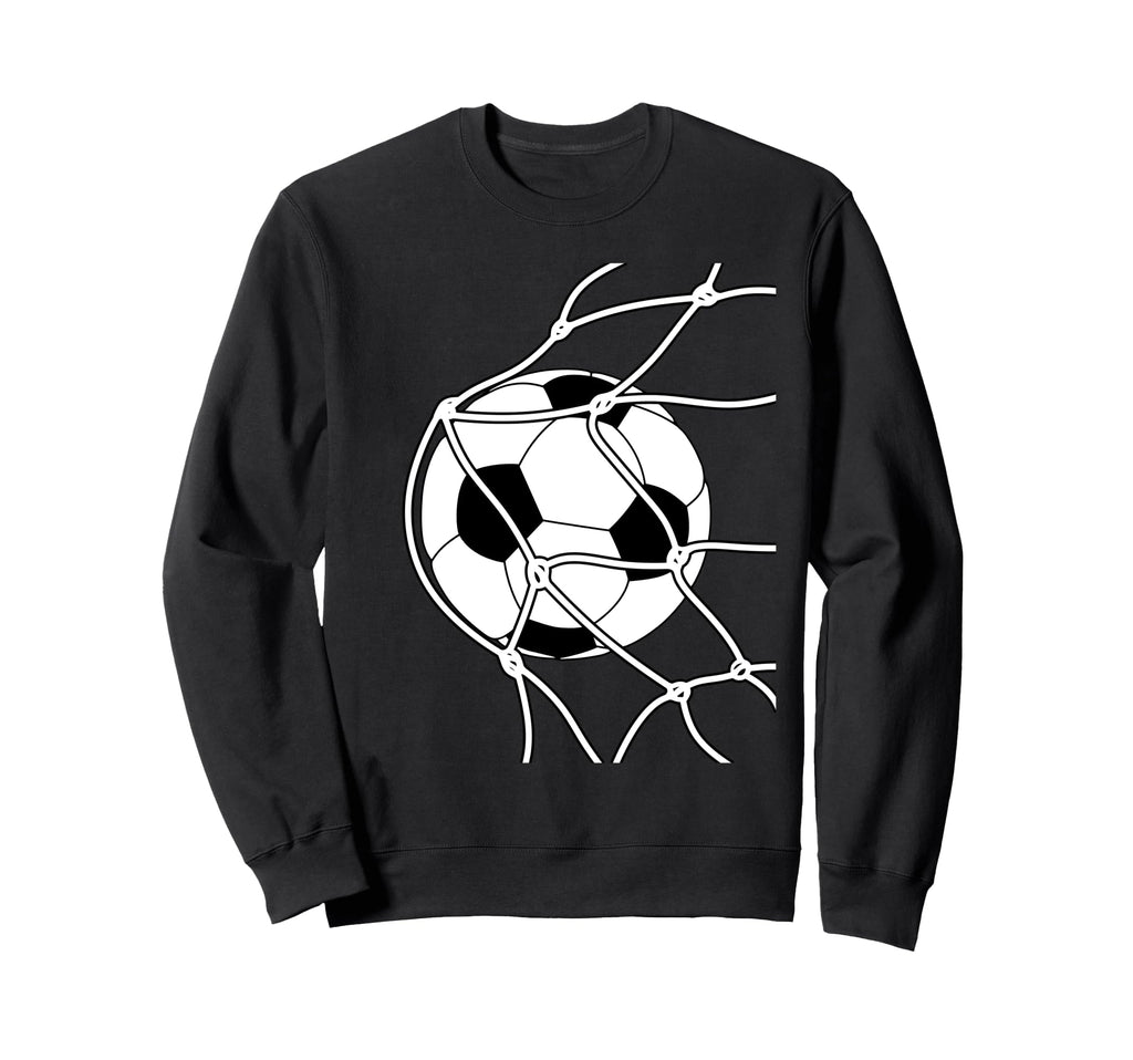 Soccer Ball Goal Funny Player Sweatshirt - Casual Everyday Wear Men Women