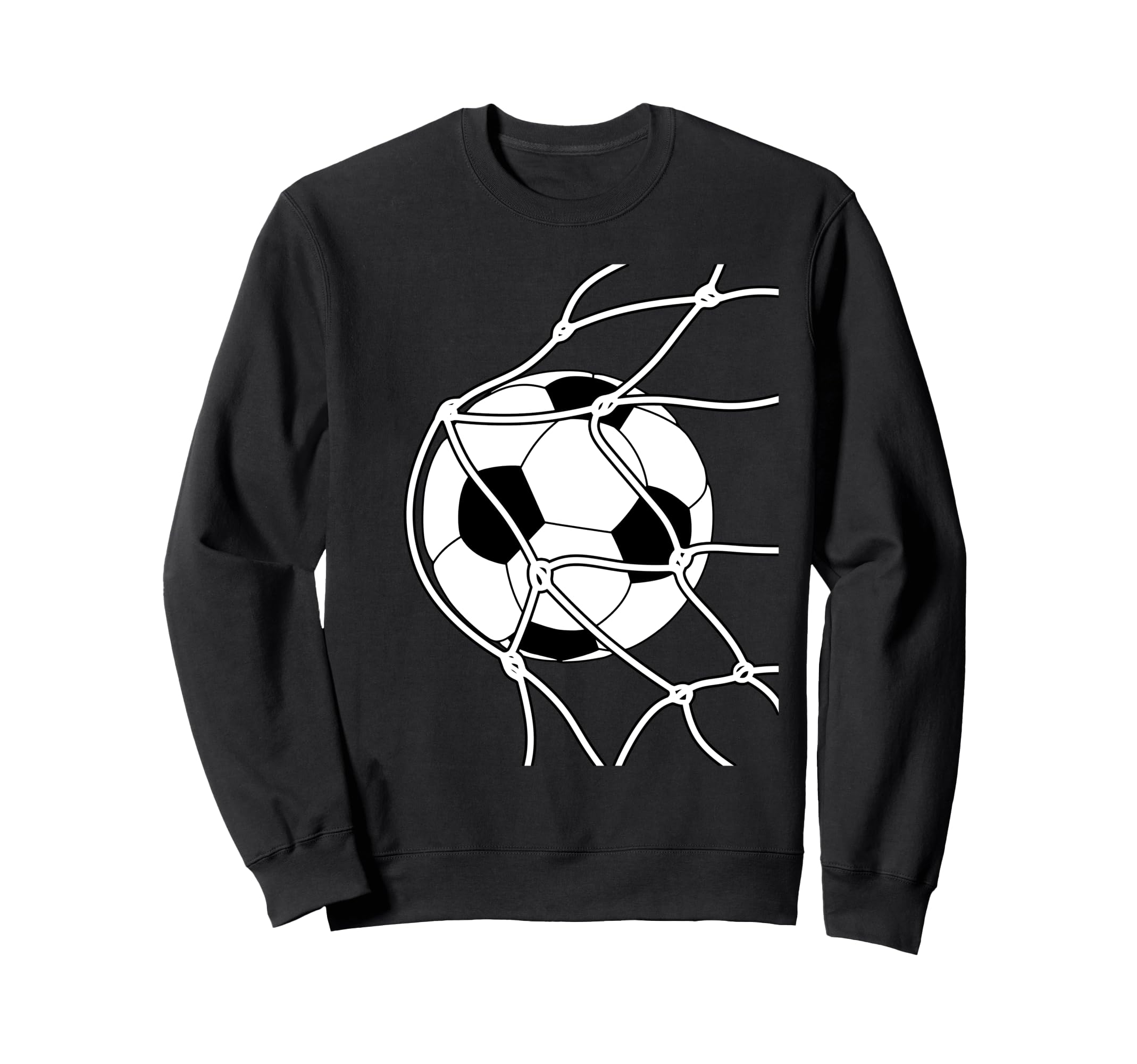 Soccer Ball Goal Funny Player Sweatshirt - Casual Everyday Wear Men Women