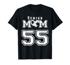 Proud Senior Soccer Mom Custom T-Shirt - Casual Everyday Wear Unisex