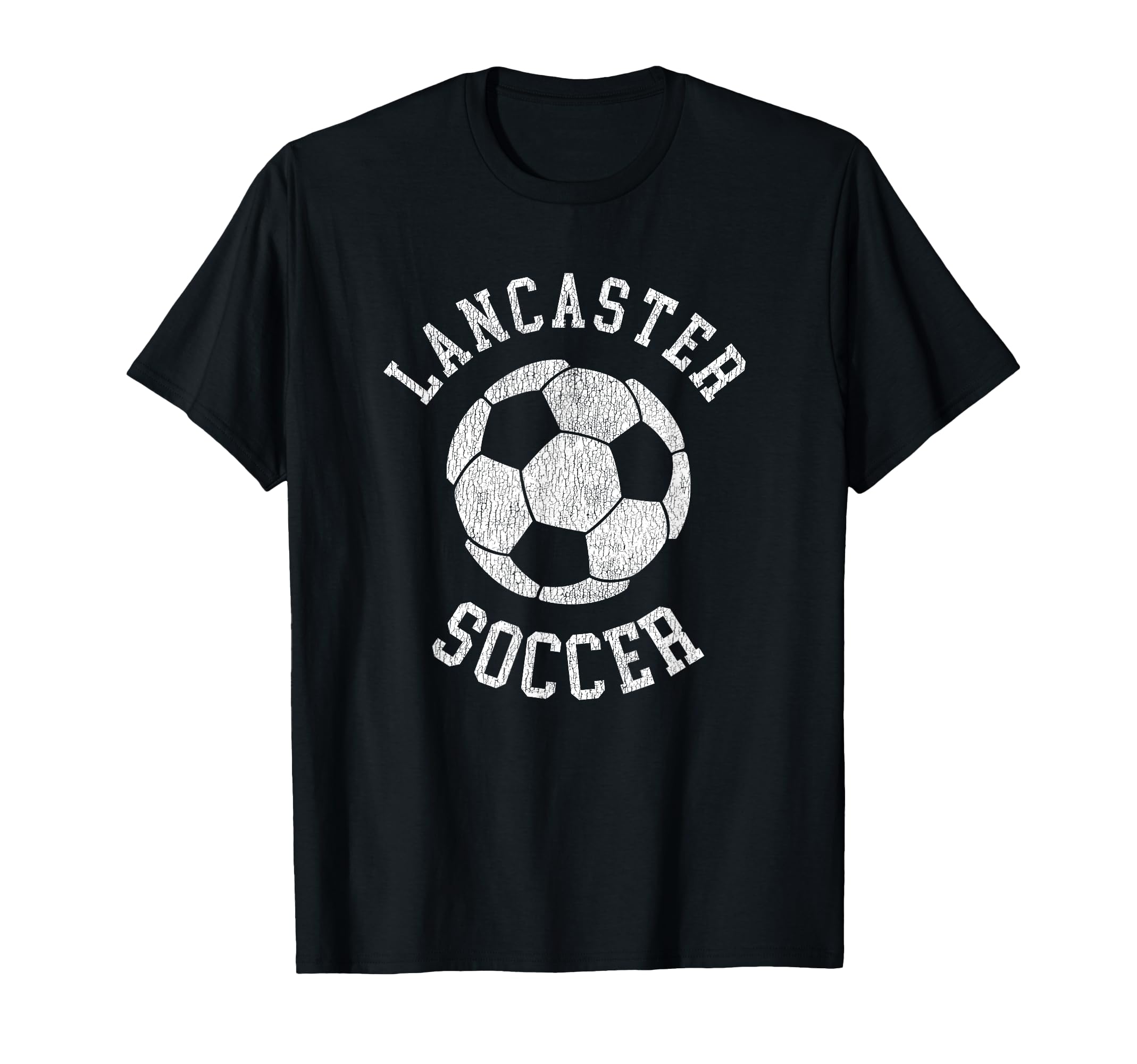 Lancaster Soccer Distressed 90S T-Shirt - Casual Everyday Wear Unisex