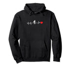 Soccer Heartbeat Hoodie - Aesthetic Graphic Unisex