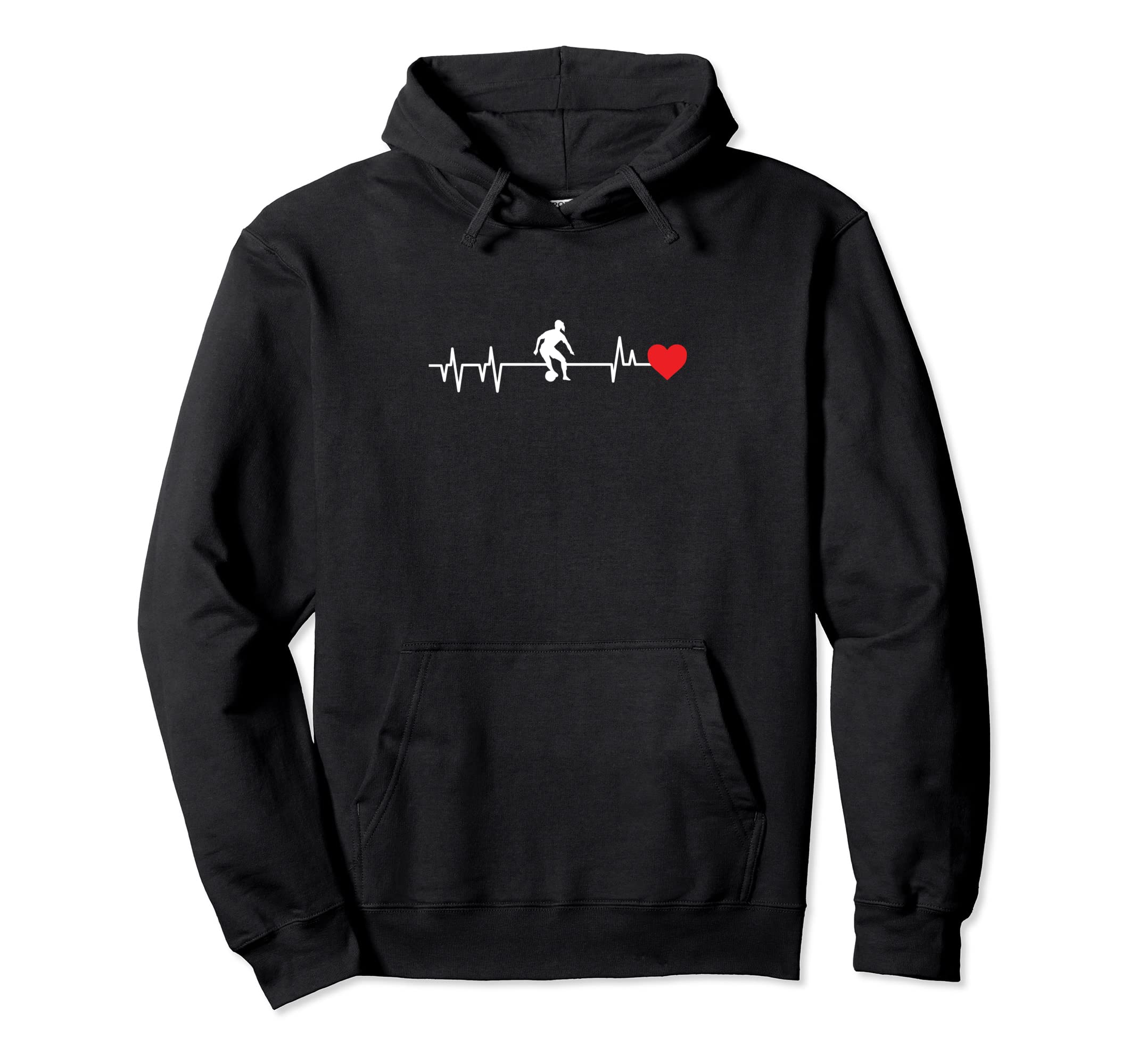 Soccer Heartbeat Hoodie - Aesthetic Graphic Unisex