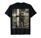 Beer Drinking Smoking Pub Soccer Chimp T-Shirt - Unique Graphic Men Women