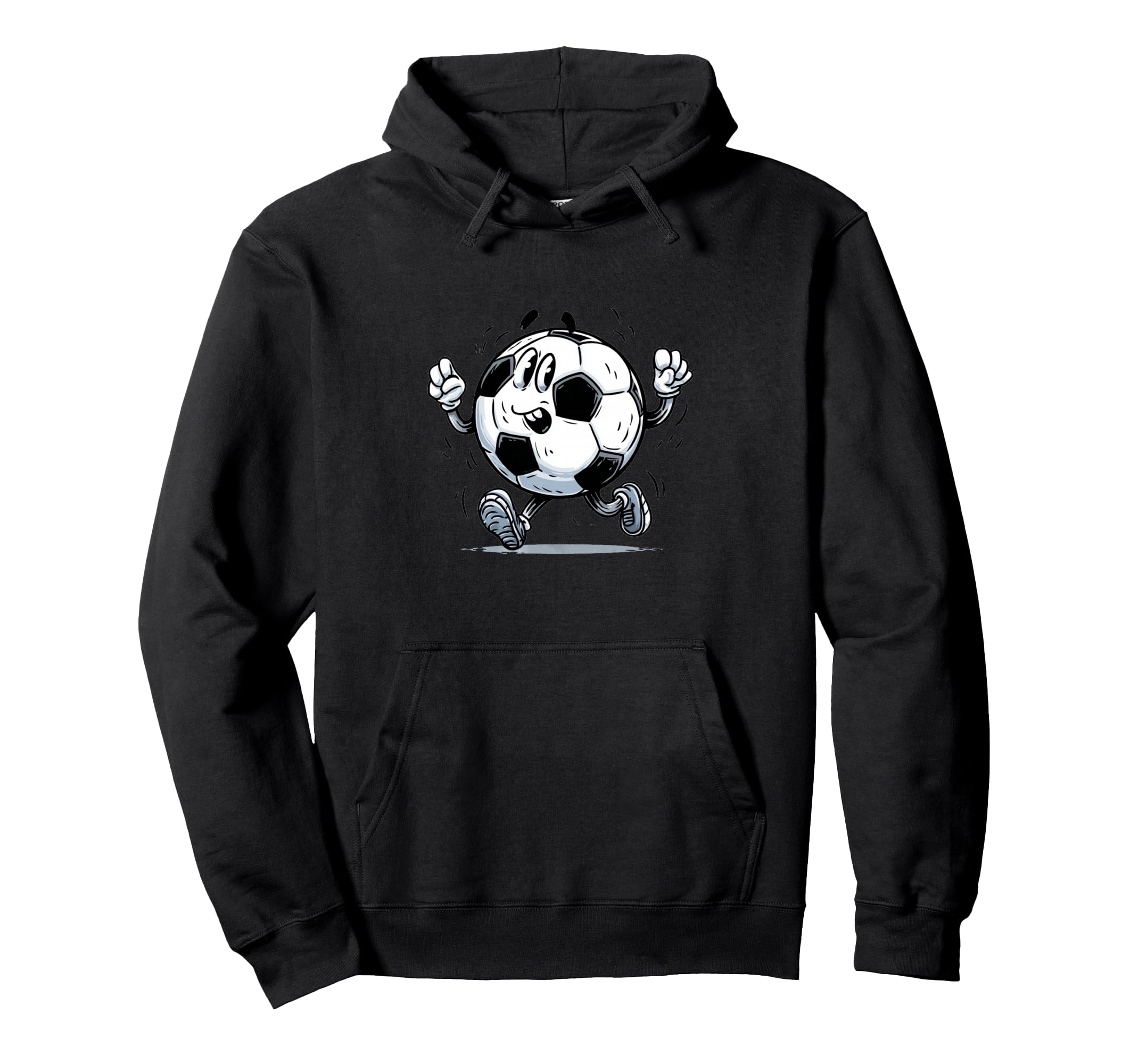 Cartoon Soccer Ball Costume And Hoodie - Streetwear Style for Adults