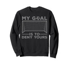 Soccer Goalie Soccer Player Sweatshirt - Aesthetic Graphic for Adults