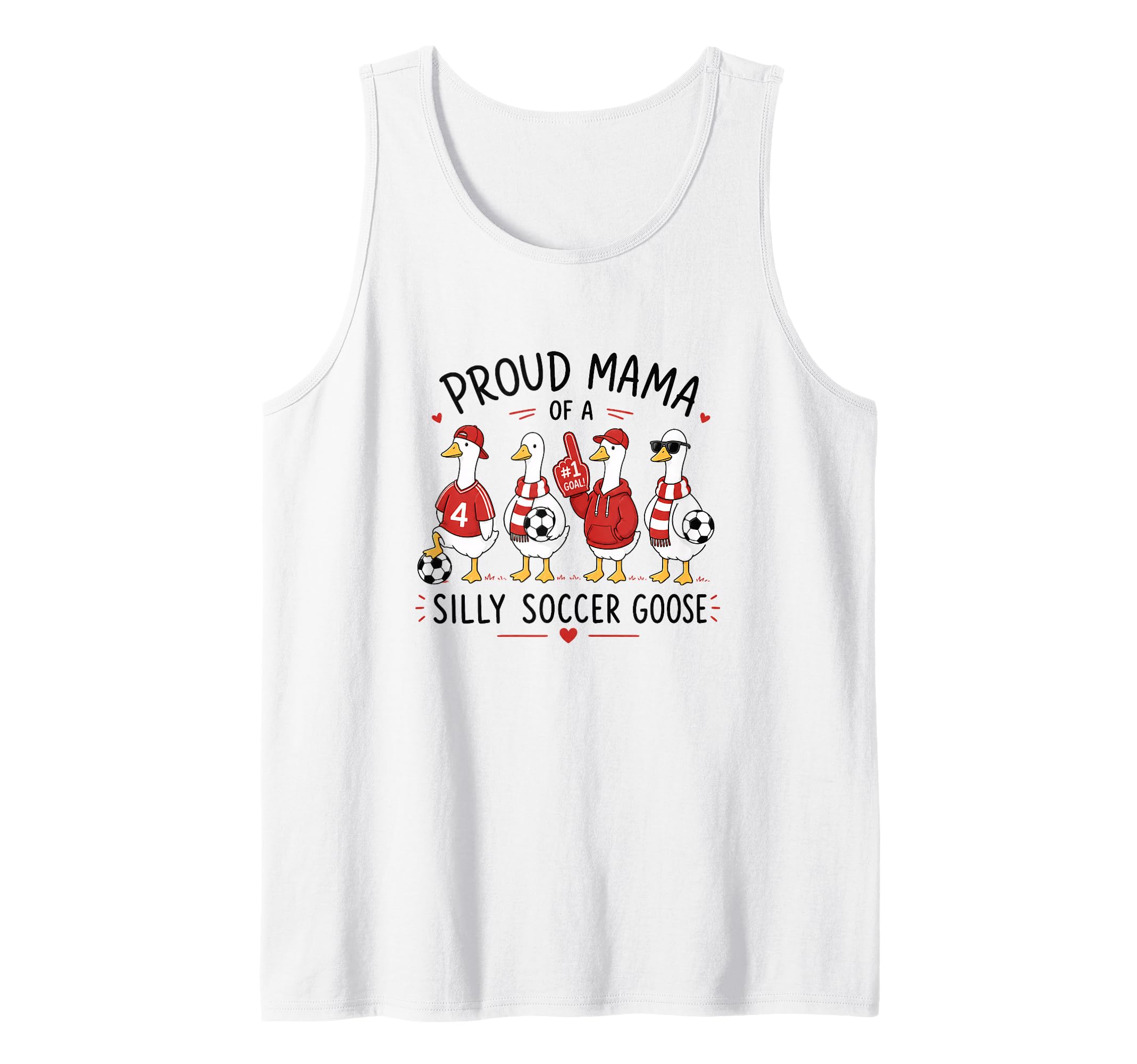 Proud Mama Silly Soccer Goose Mom Sweatshirt - Casual Everyday Wear Unisex