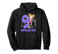 9Th Birthday Soccer Ball Net Party Nine Hoodie - Graphic Print for Adults