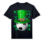 Soccer St Patricks Day Irish Soccer T-Shirt - Custom Art Print Men Women