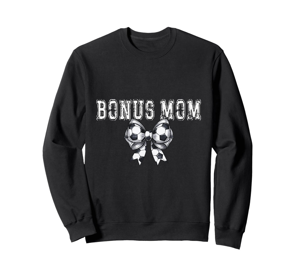 Coquette Soccer Bonus Mom Spirit Sweatshirt - Fun Novelty Design Unisex