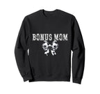Coquette Soccer Bonus Mom Spirit Sweatshirt - Fun Novelty Design Unisex