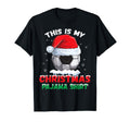 This Is My Pajama Soccer Santa Hat T-Shirt - Fun Novelty Design Unisex