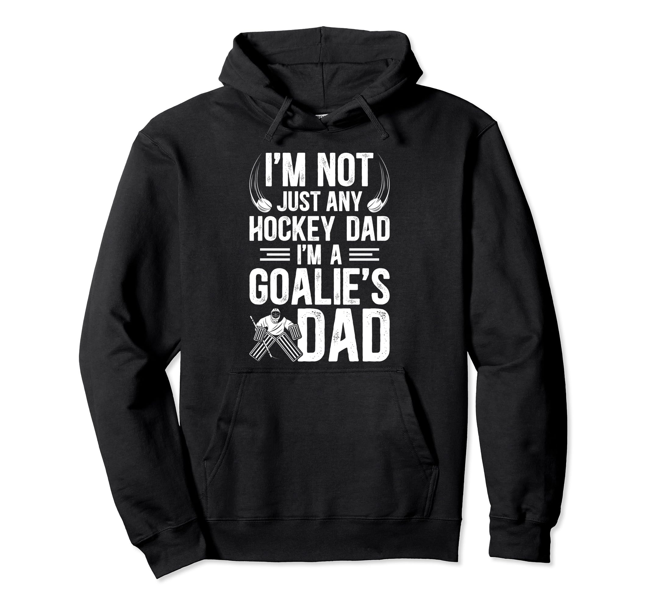 Im Hockey Goalie Dad Hockey Goalkeeper Hoodie - Minimalist Print Men Women