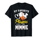 My Favorite Players Baseball Soccer T-Shirt - Unique Graphic for Adults
