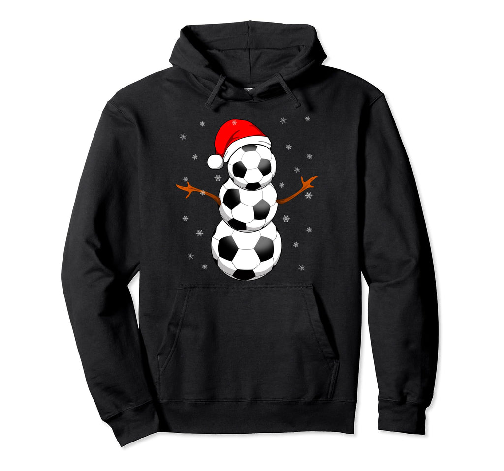 Funny Football Gifts Snowman Soccer Hoodie - Novelty Apparel Unisex