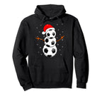 Funny Football Gifts Snowman Soccer Hoodie - Novelty Apparel Unisex