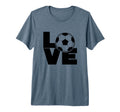 Love Soccer Tri Blend T-Shirt - Unique Graphic Unisex
