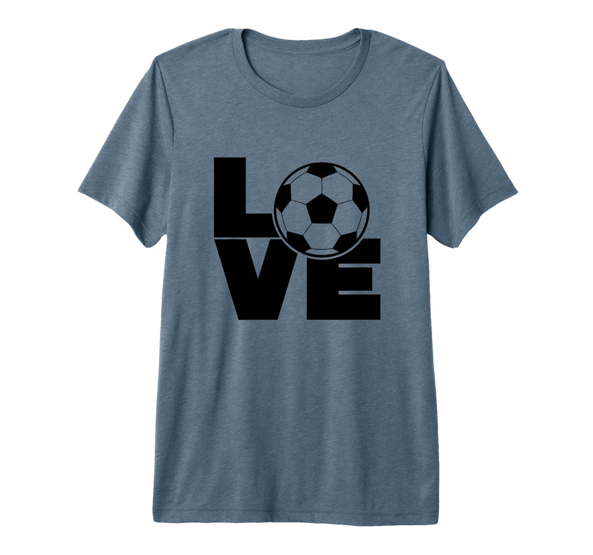 Love Soccer Tri Blend T-Shirt - Unique Graphic Unisex