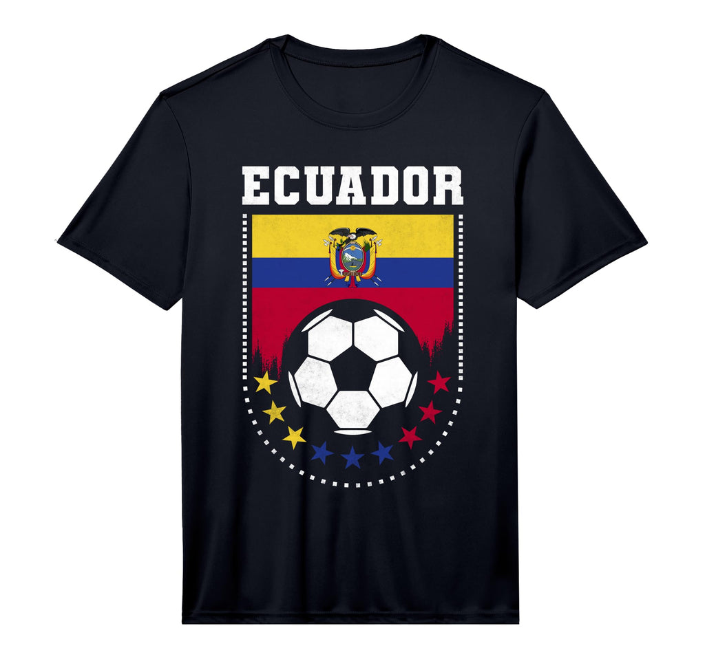 Ecuador Flag Soccer Fan Performance T-Shirt - Aesthetic Graphic Unisex