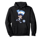 Soccer Argentina Flag Young Child Hoodie - Streetwear Style Unisex