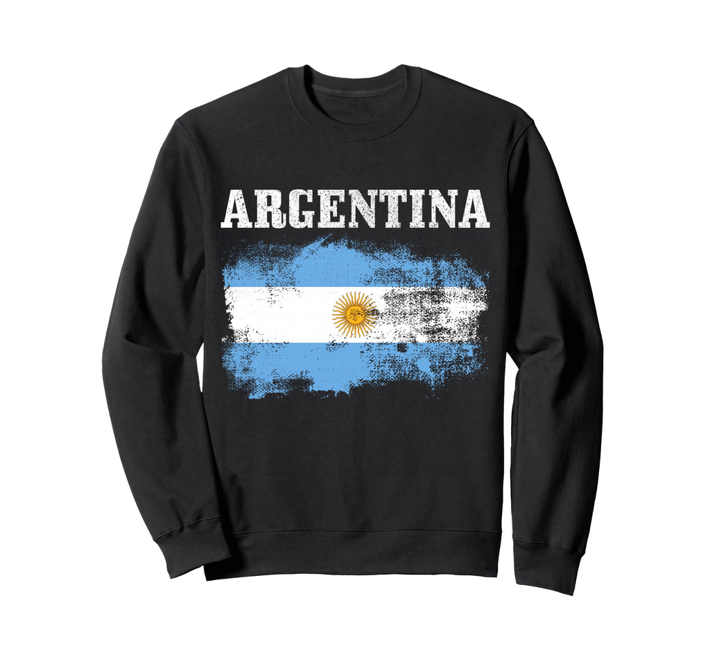 Argentina Flag Argentine Pride Sweatshirt - Casual Everyday Wear Men Women