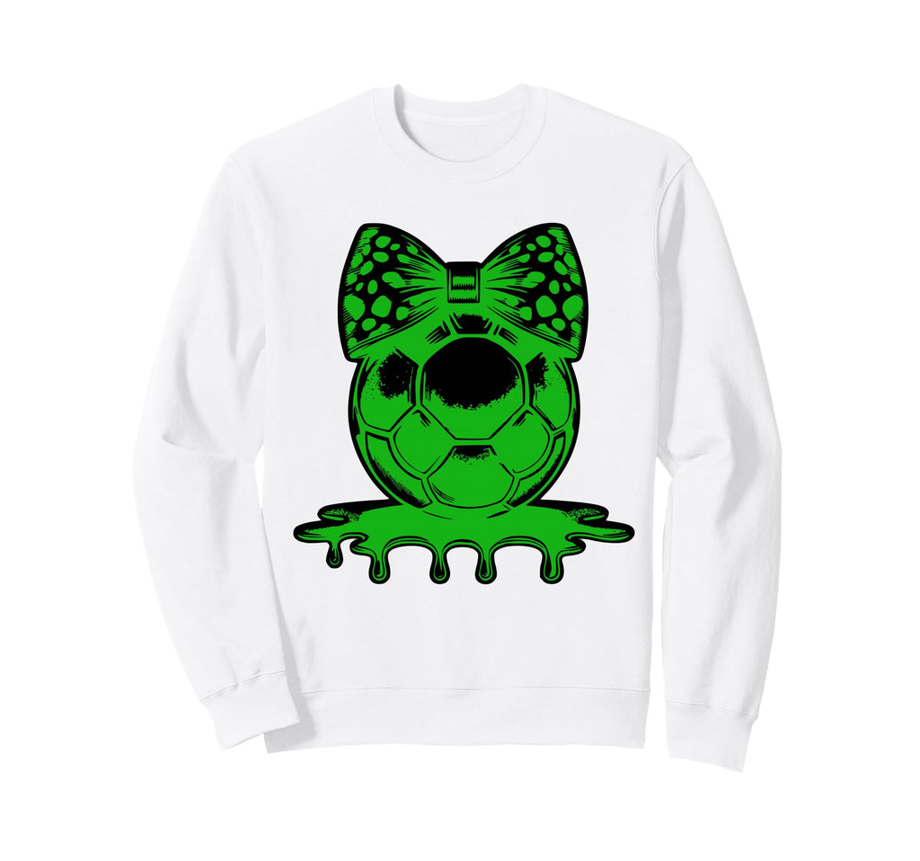 Soccer Coquette Bow Soccer Mom Sister Sweatshirt - Minimalist Print Unisex