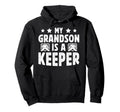 Proud Hockey Keeper Pops Ice Hockey Hoodie - Minimalist Print Men Women