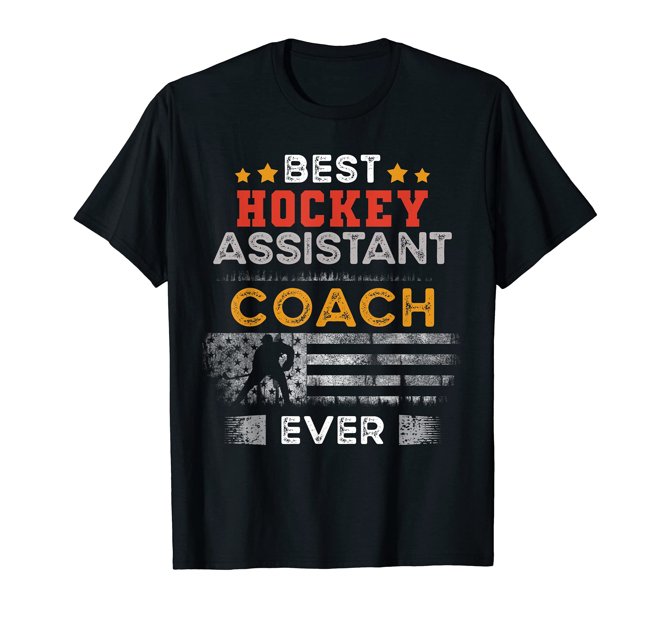 Best Hockey Assistant Coach Ever T-Shirt - Trendy Graphic Men Women