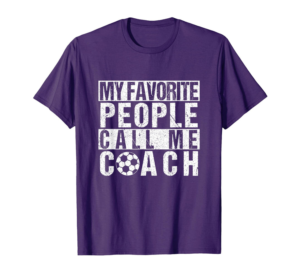 My Favorite People Call Me Coach Football T-Shirt - Trendy Graphic Unisex