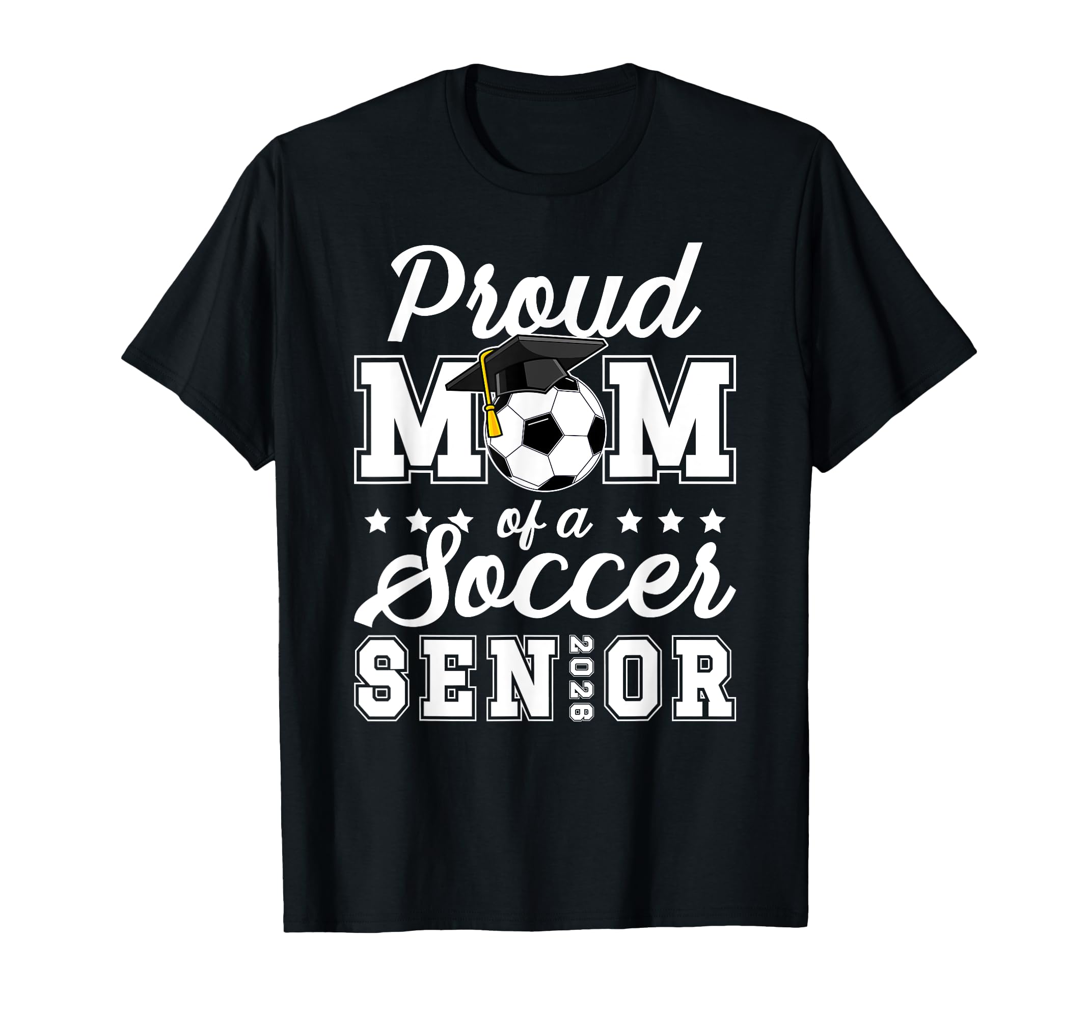 Mom Soccer Senior Mom 2026 Soccer T-Shirt - Novelty Apparel for Adults