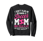 I Didnt Plan Becoming Soccer Mom Sweatshirt - Unique Graphic Unisex