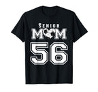 Proud Senior Soccer Mom Custom Jersey T-Shirt - Aesthetic Graphic Unisex