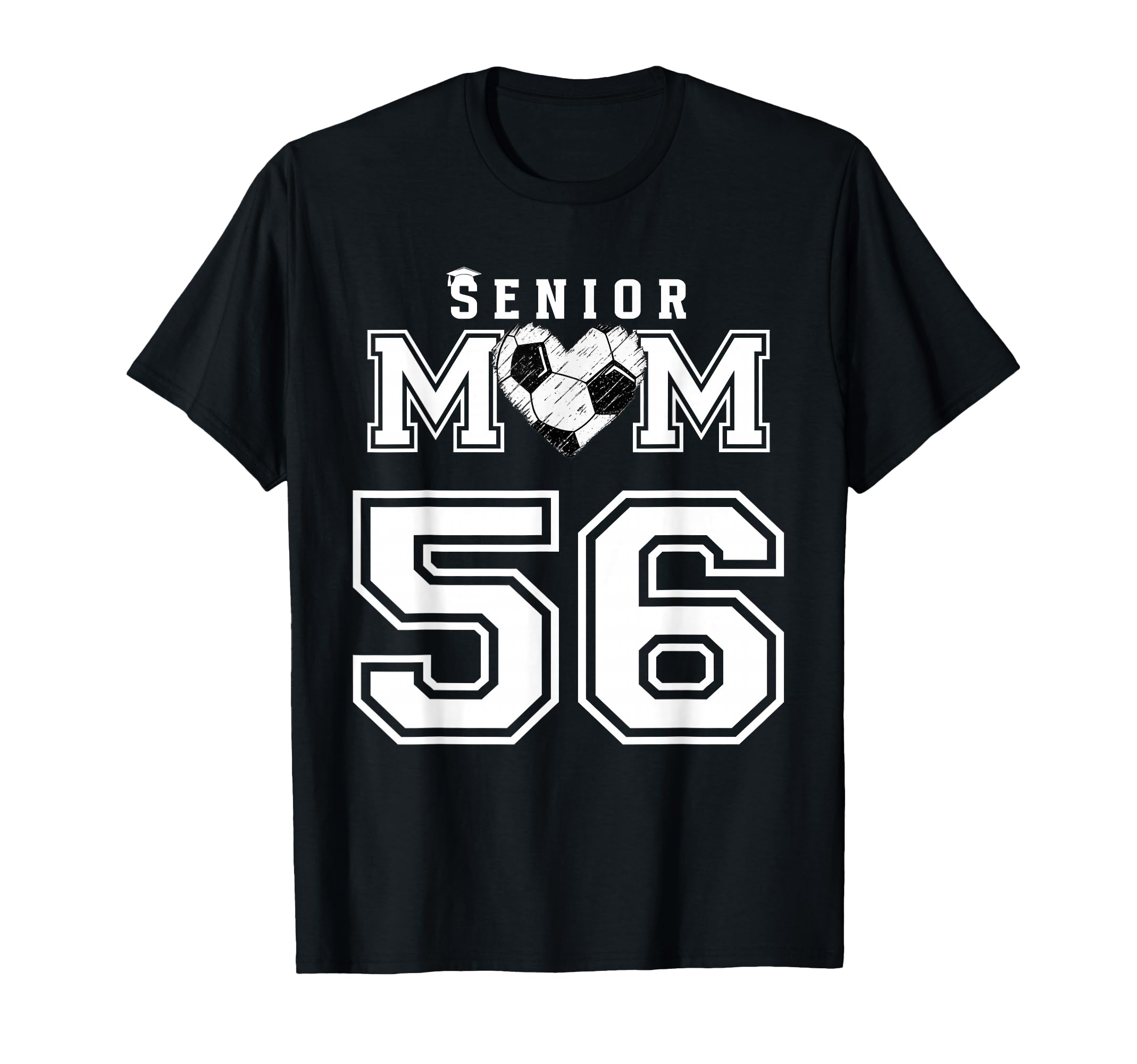 Proud Senior Soccer Mom Custom Jersey T-Shirt - Aesthetic Graphic Unisex