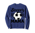Checkered Soccer Mama Soccer Mom Sweatshirt - Custom Art Print for Adults